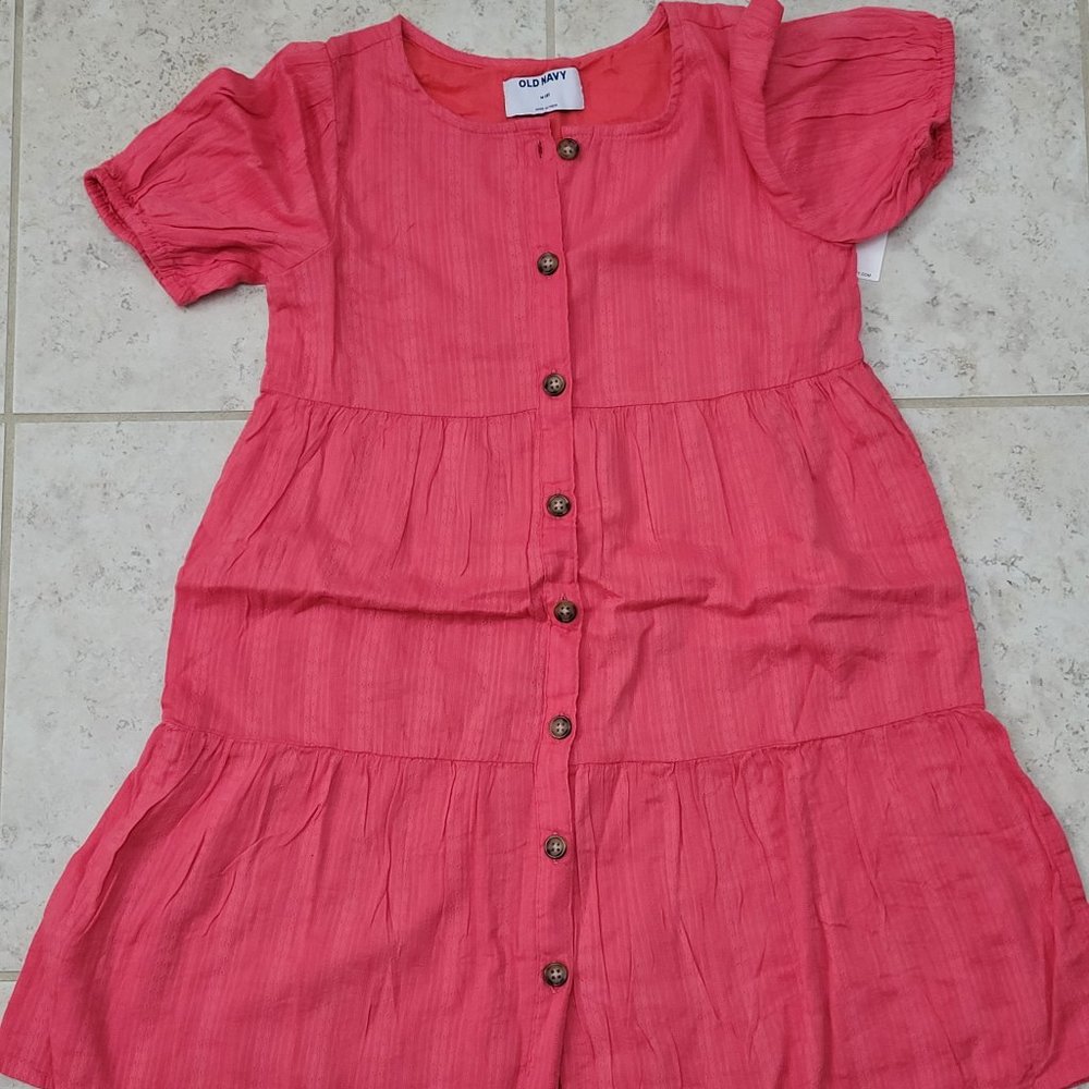 Old Navy girls sz M 8 dress coral color BNWT